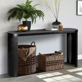 60" Konsolentisch mit dicker Tischplatte und geschwungenen Beinen - für Eingangsbereich und Sofa