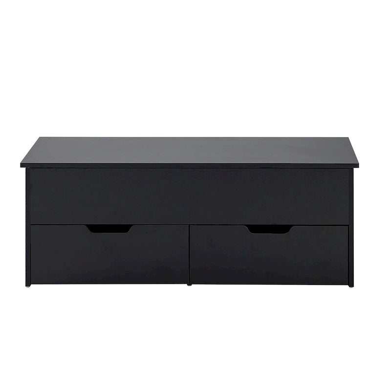 Table basse relevable avec rangement dissimulé et 2 tiroirs