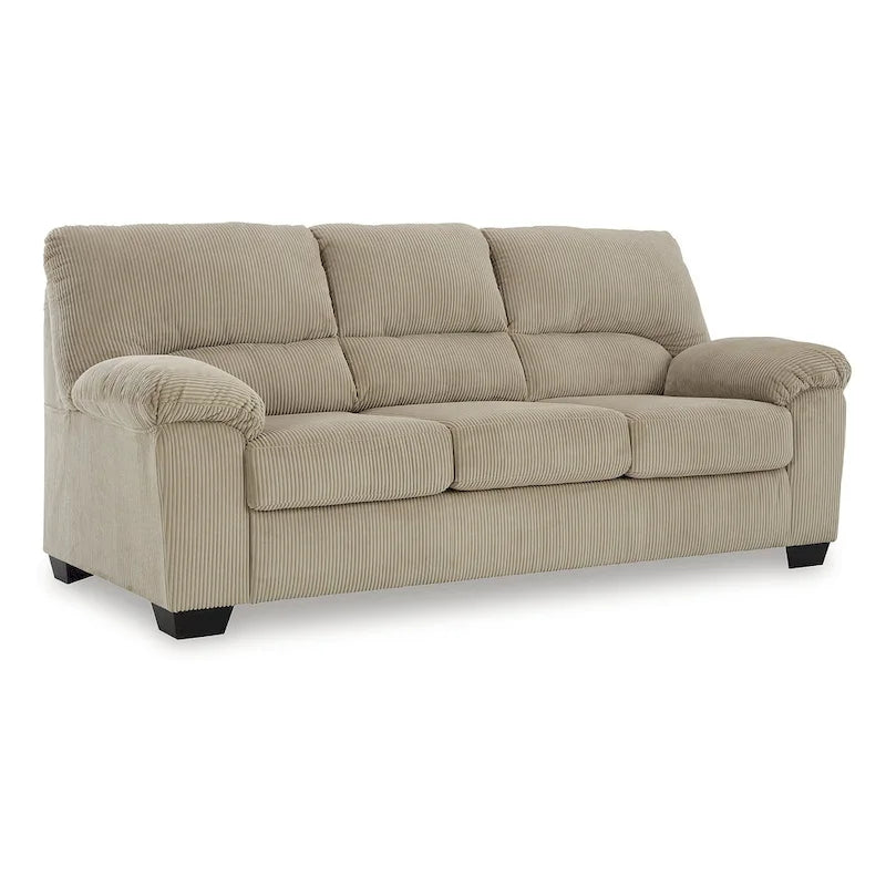 83-Inch Corduroy Sofa with Platform Foundation