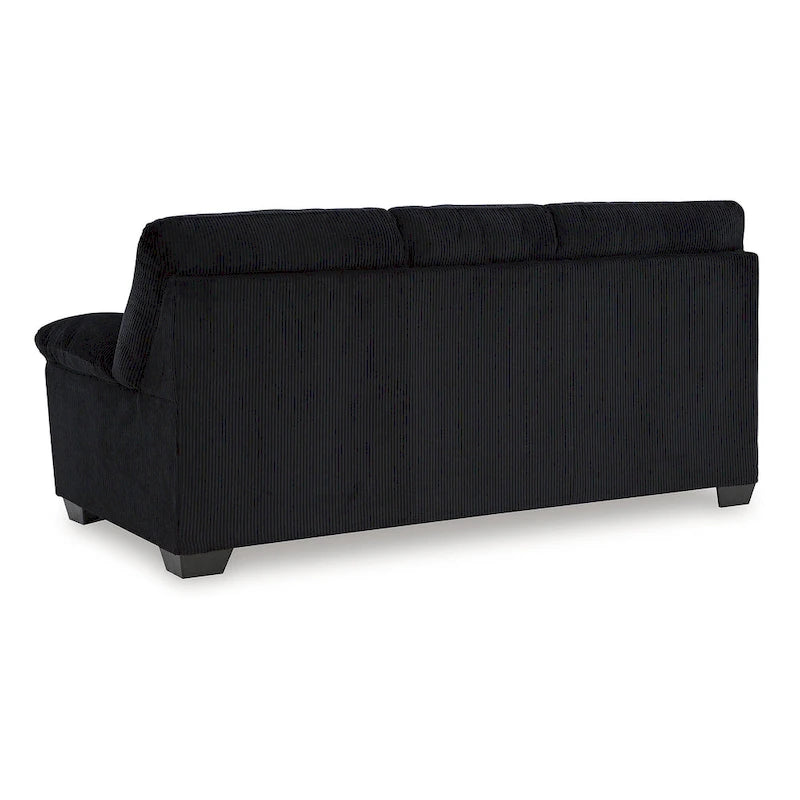 Bank van corduroy van 83 inch met platformbasis