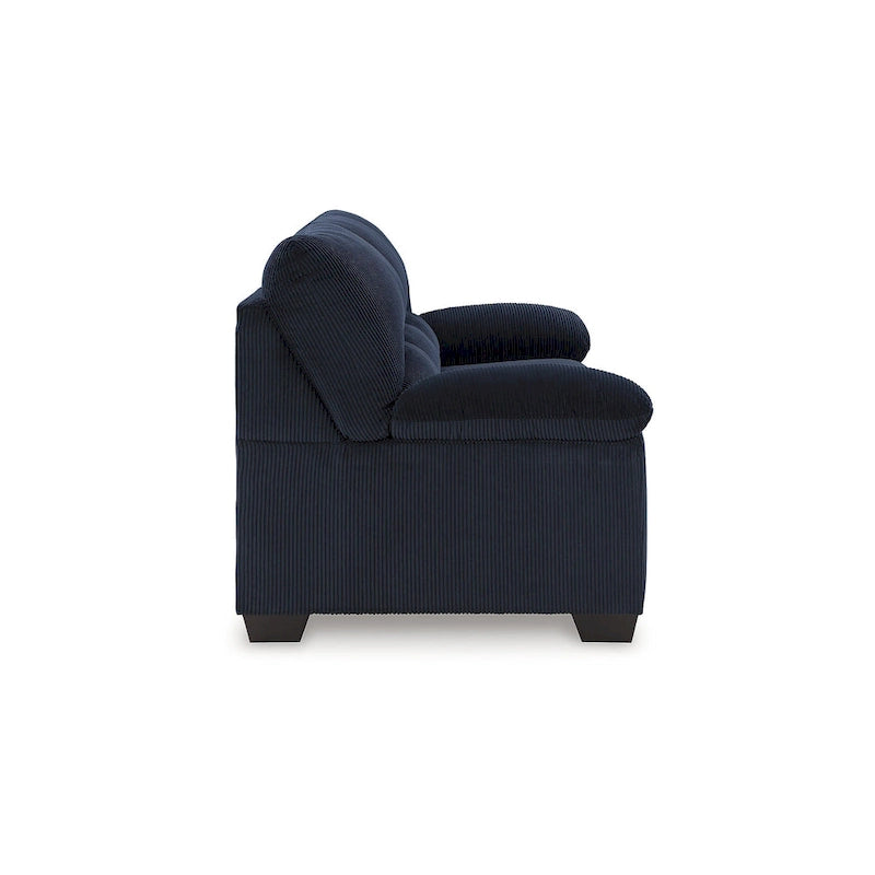 Bank van corduroy van 83 inch met platformbasis