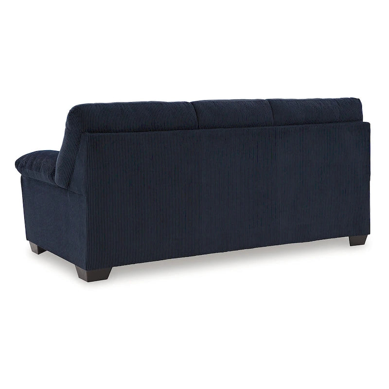 Bank van corduroy van 83 inch met platformbasis