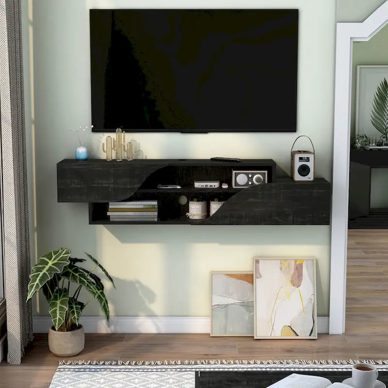 59-Inch 2-Shelf Floating TV Stand