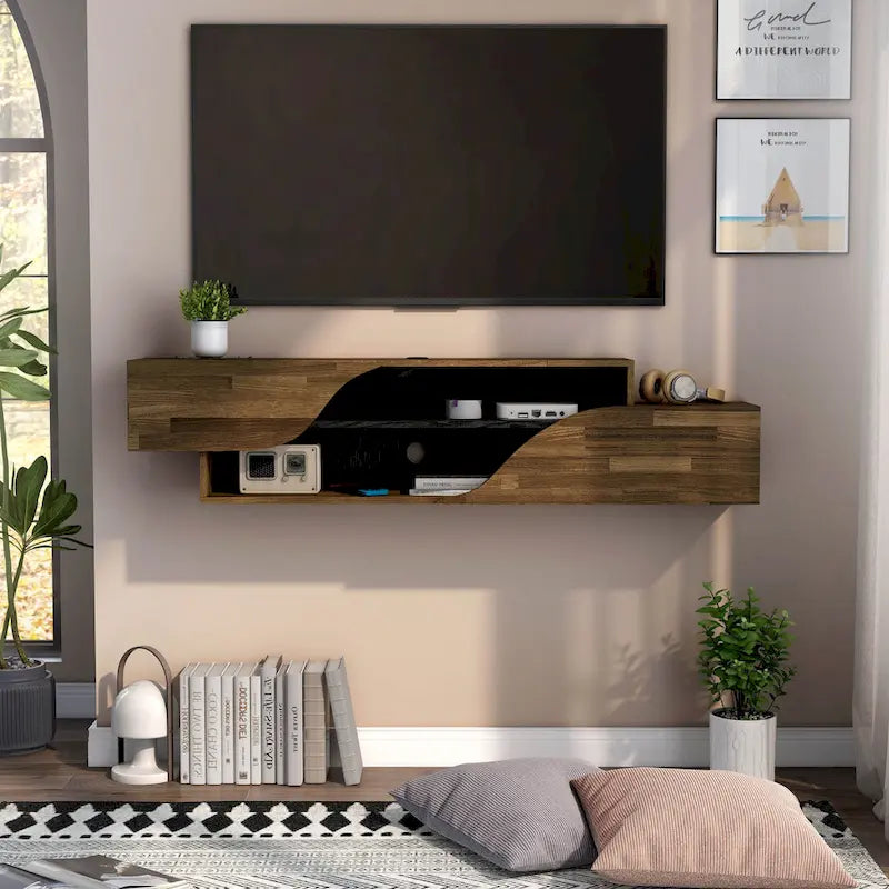 59-Inch 2-Shelf Floating TV Stand