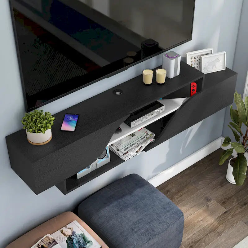 59-Inch 2-Shelf Floating TV Stand