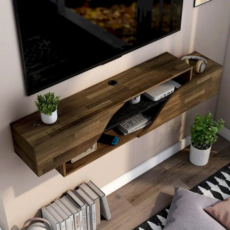 59-Inch 2-Shelf Floating TV Stand