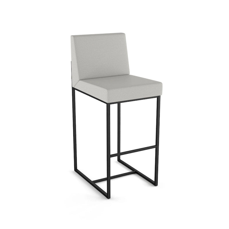 Gepolsterter Metallhocker für Küchen- und Bartresen