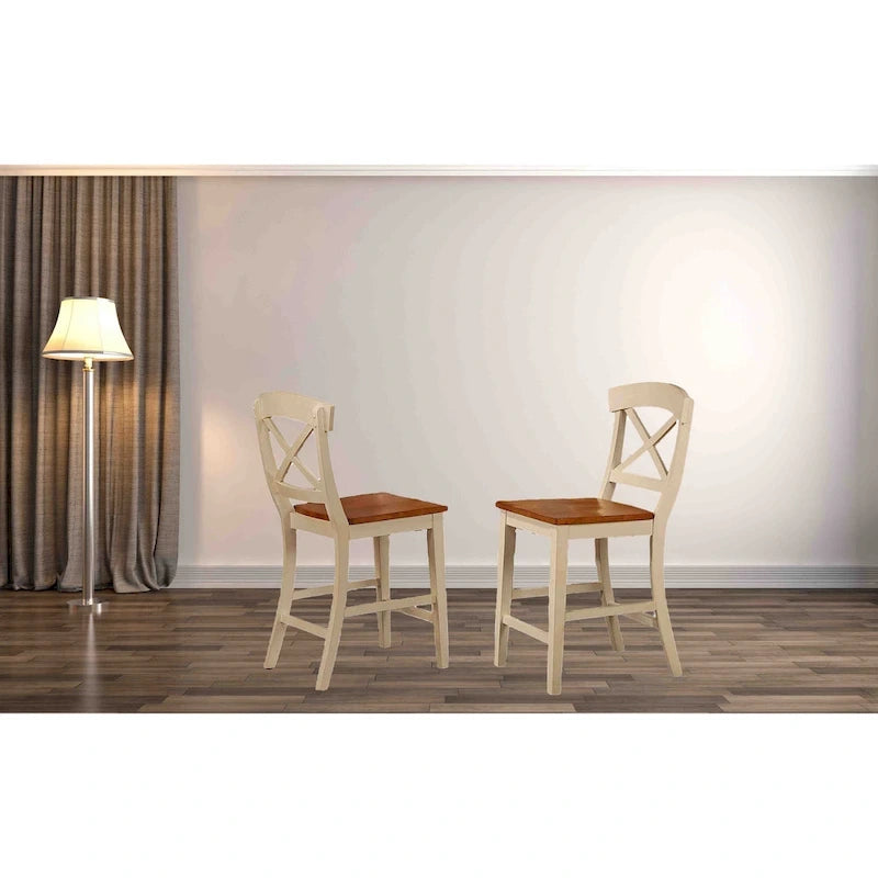 24-Zoll-Barhocker mit X-Rückenlehne