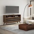 54-Zoll-TV-Ständer aus massivem Akazienholz im Mid-Century-Stil