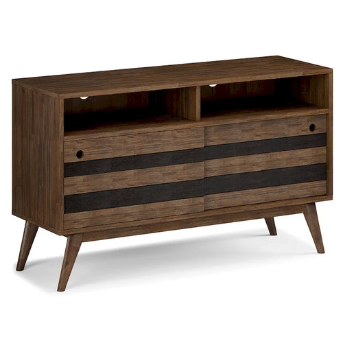 54-inch tv-meubel van massief acaciahout in mid-century-stijl