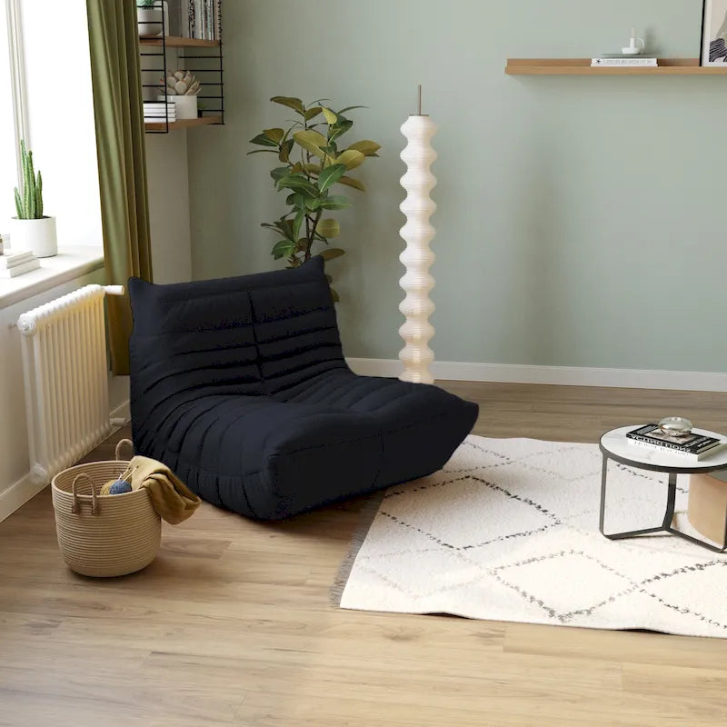 Frameless Teddy Fabric Floor Sofa — Seating for Living Room & Bedroom