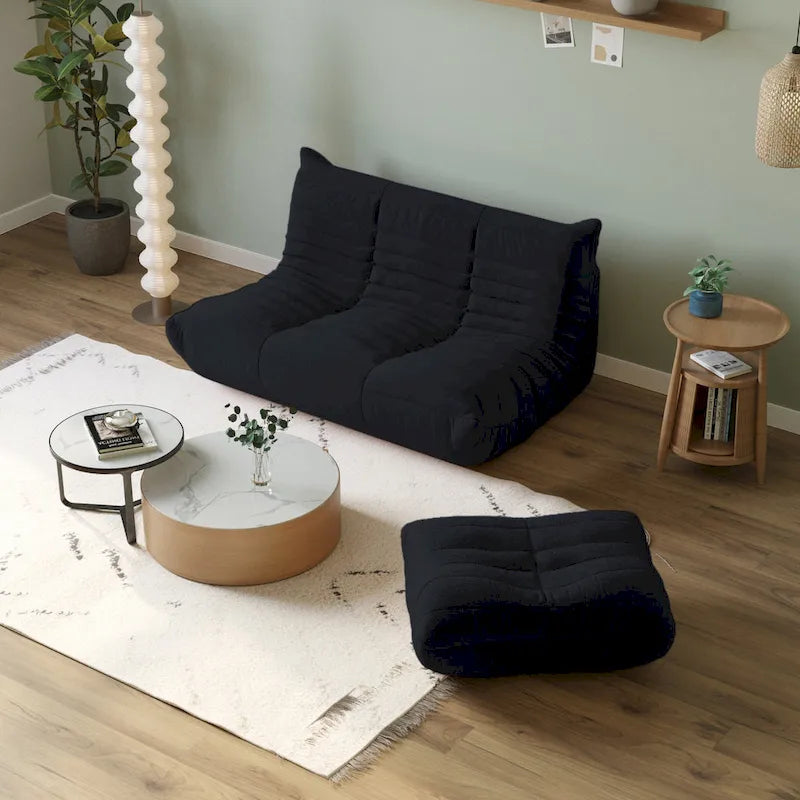 Frameless Teddy Fabric Floor Sofa — Seating for Living Room & Bedroom