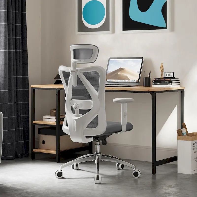 High-Back Ergonomic Mesh Office Chair with Adjustable Lumbar Support