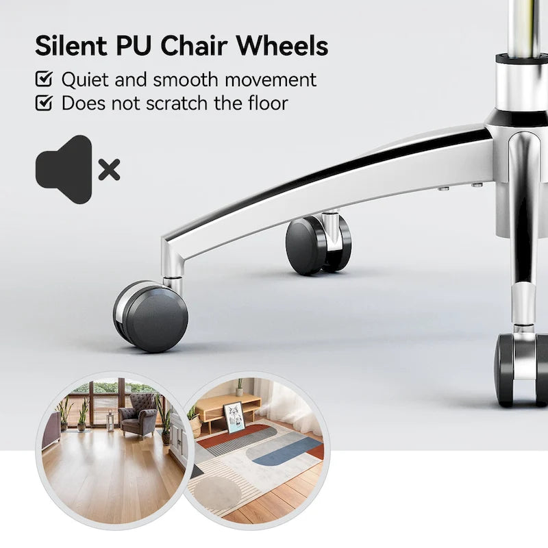 High-Back Ergonomic Mesh Office Chair with Adjustable Lumbar Support