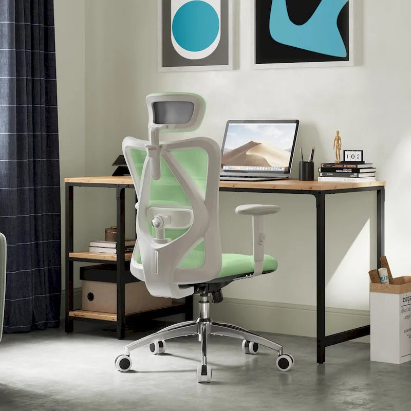 High-Back Ergonomic Mesh Office Chair with Adjustable Lumbar Support