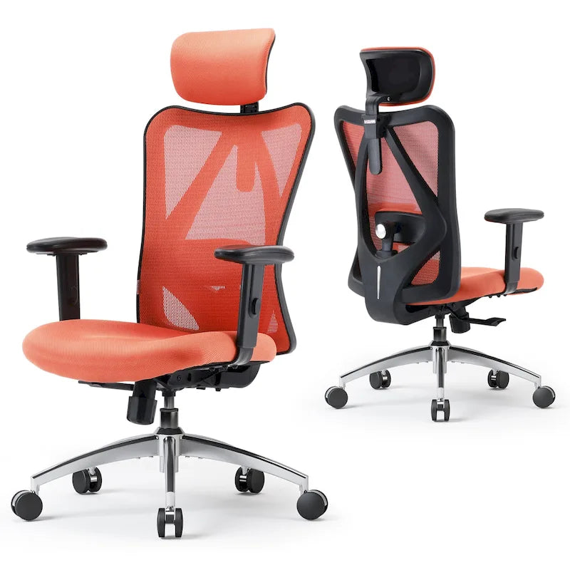 High-Back Ergonomic Mesh Office Chair with Adjustable Lumbar Support